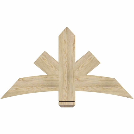 Ekena Millwork Alberta Rough Sawn Timber Gable Bracket, Douglas Fir, 48"W x 26"H x 2"D x 6"F, 13/12 Pitch GBW048X26X0206ALB00RDF